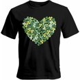 thumbnail image 1 of Camisetas informales de manga corta con trébol del Día de San Patricio para hombre, camisetas gráficas, 1 of 8