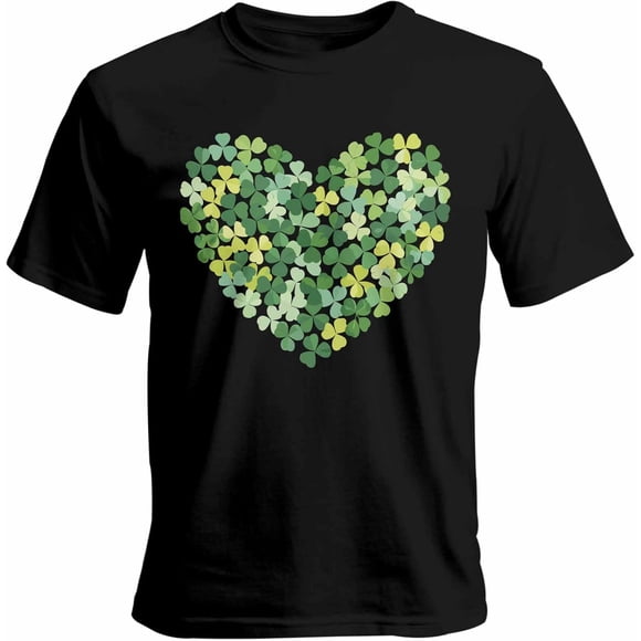 Camisetas informales de manga corta con trébol del Día de San Patricio para hombre, camisetas gráficas