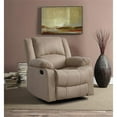 thumbnail image 2 of Hawthorne Collections Transitional Polyester Microfiber Recliner in Beige, 2 of 19