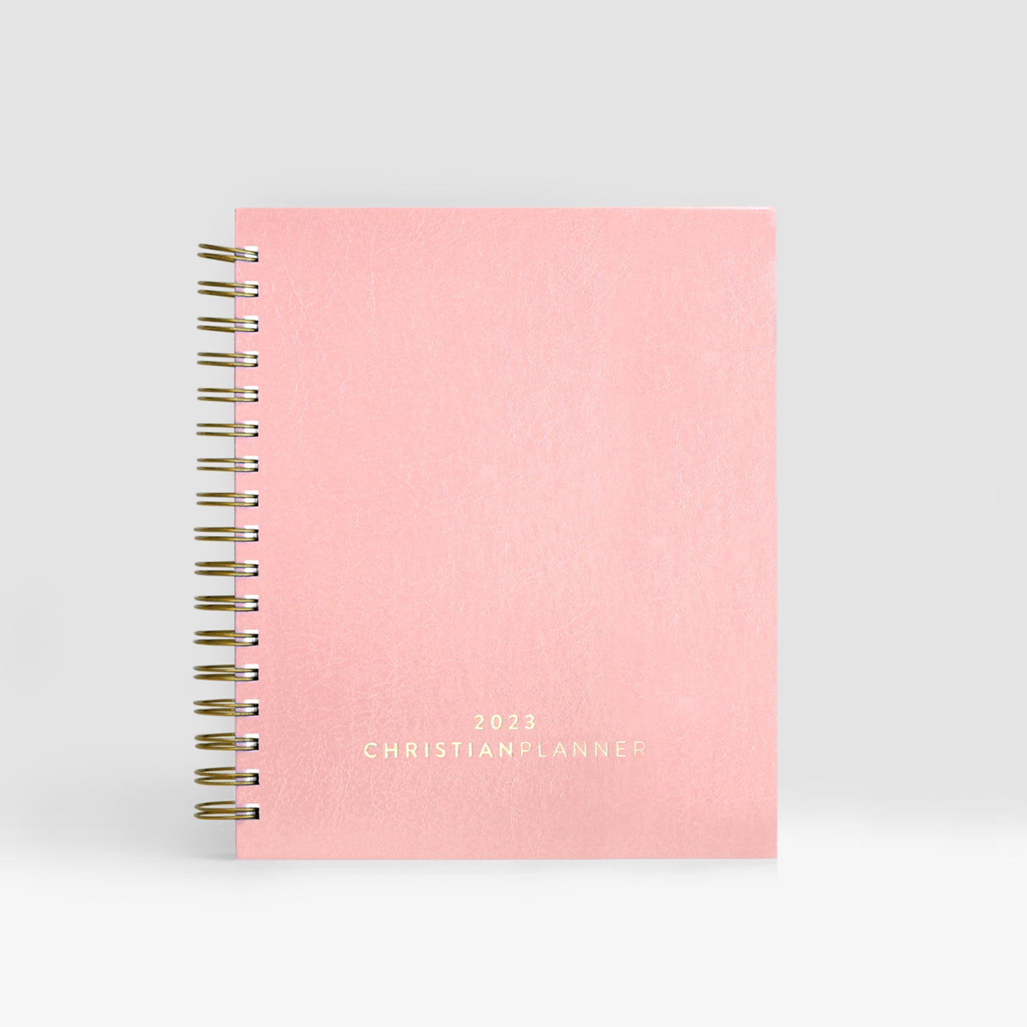 2023 Christian Planner Spiral Hardcover Dust Pink