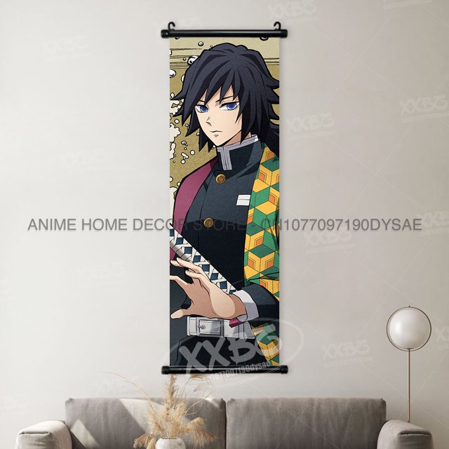Demon Slayer Anime Canvas and PVC Wall Art Scrolls for Home Decor Various Sizes