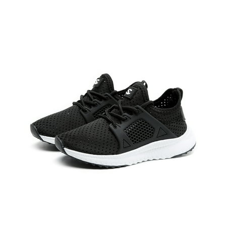 Mens Cc Cushion Running Shoe Kids Boys Girls Running Shoes Athletic Comfortable Fashion LightWeight Mesh Slip on Cushion Sneakers ()