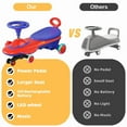 thumbnail image 5 of Datingday 12V Kids Electric Ride On Car，2 In 1 Swing Car With LED Wheels & Music, Ages 3-8, Perfect Gift For Kids,Red, 5 of 5