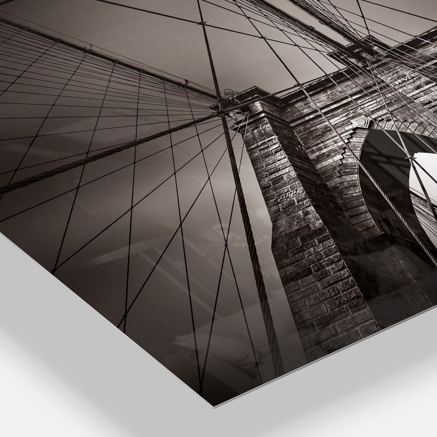Designart 'Brooklyn Bridge in NYC USA ' Multipanel Extra Large Metal Wall Art