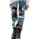 thumbnail image 2 of Puntoco Mujer Moda Casual Impreso Leggings Ajustados Cintura Alta Pantalones Largos Puntoco Puntoco-7273, 2 of 5