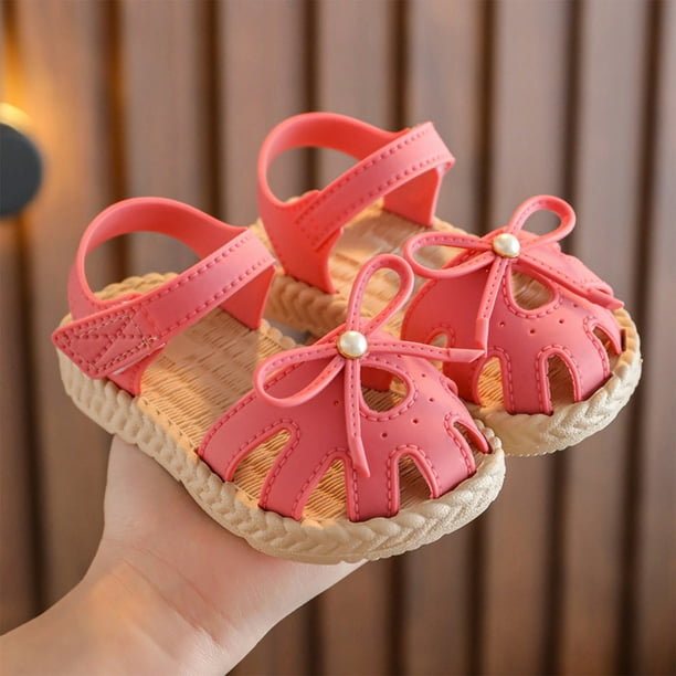 Little Girls Sandals Soft Antislip Sole Closed Toe Cute Lightweight Little Kid Summer Shoes Walmart