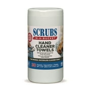 SCRUBS 42230 10 in. x 12 in. Hand Cleaner Towels - Blue/White