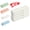 White, variant on FEOLGEHLY 4 Pack Double-Sided Pencil Case Pencil Box, Translucent Frosted Plastic Stationery Box with Divider, Macaron Color Pen Organizer for Office Home, Blue