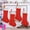 38" 4pcs Red, variant on Joyfy 3 Pcs 18" Knit Christmas Stockings, Large Rustic Cable Knit Xmas Stocking in Red & Green for Family Holiday Season Decorations