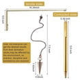 thumbnail image 2 of 99.9% Copper Detector Rod Metal Rod+Pendulum Pendant For Treasure Hunting Tools, 2 of 8