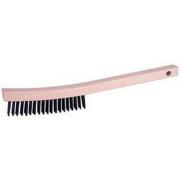 Radnor Carbon Steel Curved Handle Scratch Brush 3 X 19 Rows, 12 Each / Pack (2 Pack)