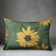 thumbnail image 3 of Creative Products Painted Sunflower Green 14 x 20 Indoor / Outdoor Pillow, 3 of 3