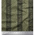 thumbnail image 1 of Soimoi Green Cotton Duck Fabric Stripe,Leopard & Wild Animal Skin Printed Craft Fabric by The Yard 56 Inch Wide, 1 of 1