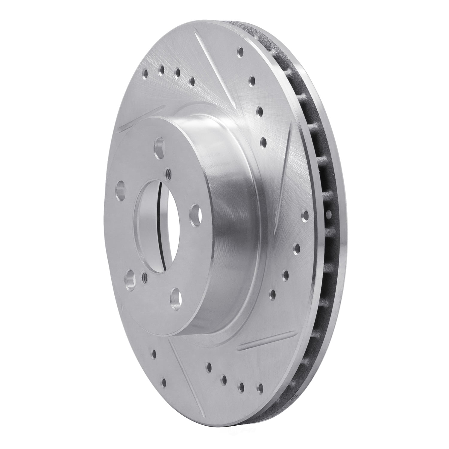 Dynamic Friction Company 631-13007R DFC Brake Rotor - Drilled And Slotted - Silver