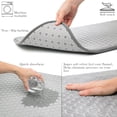 thumbnail image 7 of Moss & Stone 2-Piece Bath Mat Set, Light Gray, Non-Slip Shower & Absorbent Rug, 7 of 7