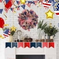 thumbnail image 4 of HOZVOMI 17.8" Patriotic Wreaths for Front Door with American Flag 4th of July Independence Day Burlap Farmhouse Decorations for Wall Holiday Home Porch Decor, 4 of 9