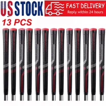 13 Pcs CP2 Pro Wrap Grip Golf Club Grip Golf Grip Anti-Slip Rubber Grip Red Standard Size