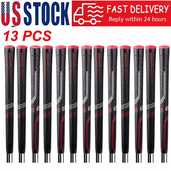 13 Pcs CP2 Pro Wrap Grip Golf Club Grip Golf Grip Anti-Slip Rubber Grip Red Standard Size