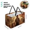 thumbnail image 2 of Labour Day Large Capacity Reusable Foldable Oxford Cloth Storage Basket: Tote Bag, Laundry Organizer, and Storage Box, 2 of 7