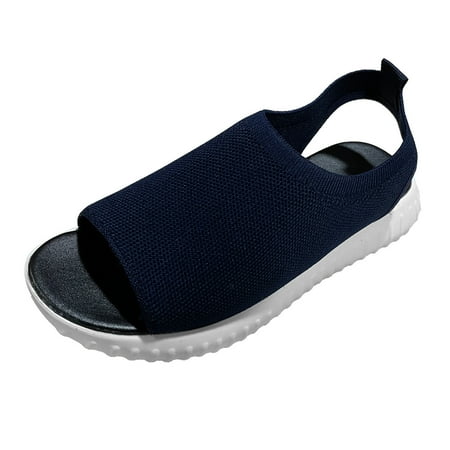 

Sandals Women Slip Shoes Fashion Wedge Ladies Mesh Breathable Womens Sandals Toe On Women S Sandals Beach Sandals For Women Dressy Summer