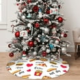 thumbnail image 4 of KLL 36" Christmas Tree Skirt Fast Food Xmas Tree Skirts Mat for New Year Xmas Holiday Party Indoor Outdoor Home Decoration, 4 of 5