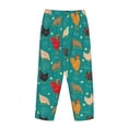thumbnail image 3 of Lsque Hens And Rooster Print Women's Pajama Pants, Lounge Pant - Comfortable Home Wear,Elastic Waistband, Stylish Design-Large, 3 of 9