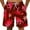 Red, variant on Mens Swimming Trunks Graphic Water Shorts Tropical Print Swimwear Men Bathing Suit for Beach Swimming Surfing
