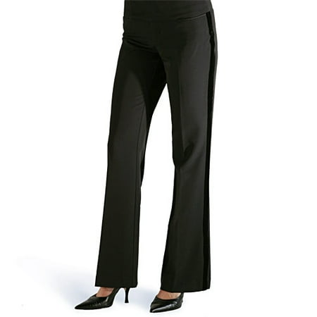 Metro7 - Women's Velvet-Trim Tuxedo Pant