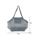 thumbnail image 3 of Bolsa De Playa Tmvgtek Bolsa De Natación Plegable Para Niños Al Aire Libre, Almacenamiento De Juguetes Para Playa, Bolsa De Conchas Marinas (Gris), 3 of 4