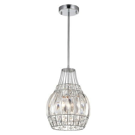 Metropolitan Bowl Pendant - Claudia Chrome 1-Light Bowl Pendant