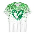thumbnail image 4 of T Shirts for Teen Girls Irish Shamrock Clover Short Sleeve Casual Kid St. Patrick's Day Tee Shirt T-Shirts Infant To Big Kid 10-11 Years, 4 of 4