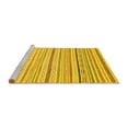 thumbnail image 2 of Ahgly Company Machine Washable Indoor Rectangle Abstract Yellow Modern Area Rugs, 7' x 10', 2 of 4