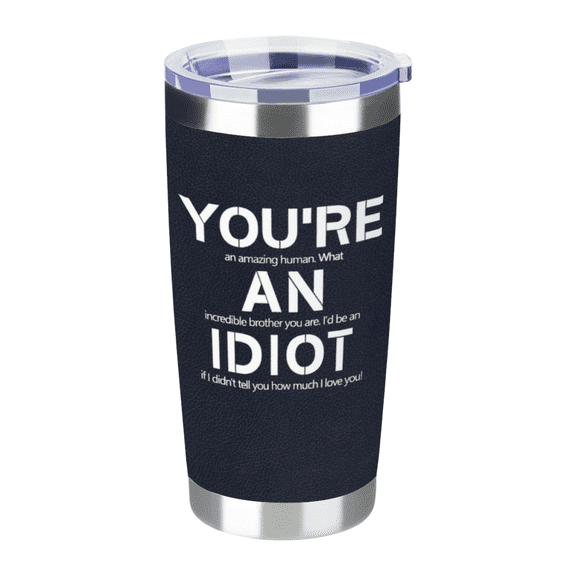 Tumblers & Cups:Brother Tumbler-Gifts for Brother from Sister, Brother Coffee Mug Drinking Cup - Birthday, Fathers Day, Christmas Gag Present, 20oz Stainless Steel Double Wall Insulated Tumbler