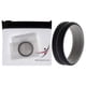 thumbnail image 1 of Anillo de boda de silicona ROQ Gris-Negro para hombre 12 mm, 1 of 1