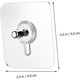 thumbnail image 5 of 10PCS Drill Free Adhesive Hooks No Trace Screw Sticker for Bathroom Kitchen Storage Punch Free Screw Stickers, 5 of 5