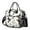 Black And White, variant on OBREWU Blue Lemon Women's Insulated Leakproof Large Lunch Bag, Oxford Cloth