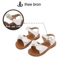 thumbnail image 4 of Girls Sandals Toddler Summer Dress Shoes Gladiator Beach Flat Sandals(AA388 White/8M), 4 of 6
