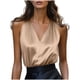 thumbnail image 1 of Correa de Espagueti para Mujer Tops de Satén Camisola Profundo Cuello en V Correas Delicadas Capa Vestir de Noche Verano Casual, 1 of 5