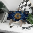 thumbnail image 3 of License Plate, Ornate Blue gold Pattern Decorative Front,Personalized Stainless Steel License Plate Cover For Men Women,12.2" X 6.2", 3 of 6