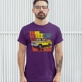 thumbnail image 3 of Tee Hunt Ford Bronco 1978 T-Shirt Free Wheelin' Off-Road Licensed Men's Novelty Shirt, Purple, Medium, 3 of 5