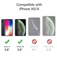 thumbnail image 4 of JETech Matte Case for iPhone Xs and iPhone X 5.8-Inch, Shockproof Military Grade Drop Protection, Frosted Translucent Back Phone Cover, Anti-Fingerprint (Dark Green), 4 of 6