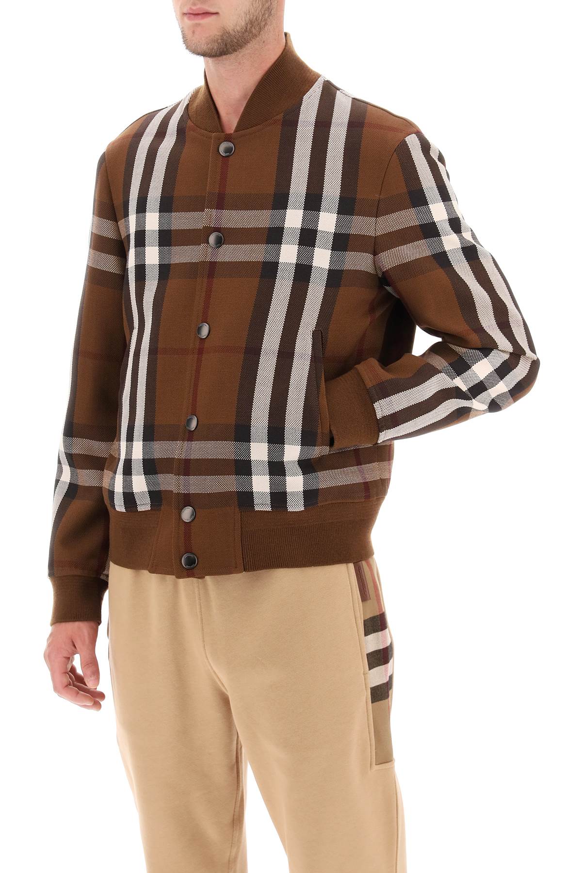 Burberry Bomber Jacket With Burberry Check Motif Men - Walmart.com