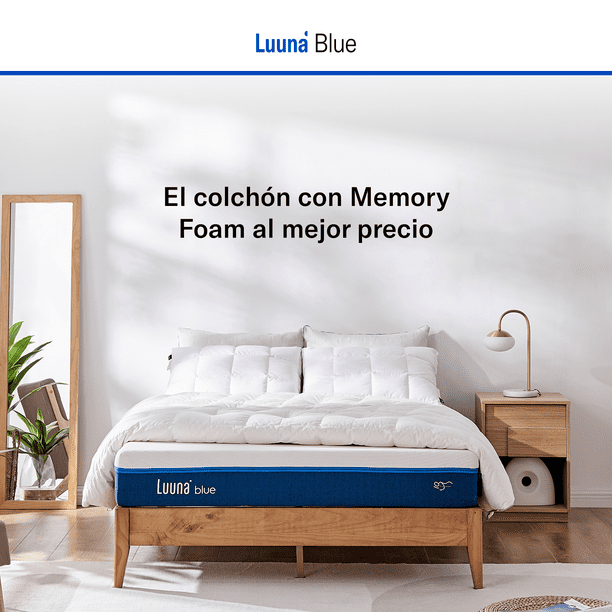 Colchón Luuna Blue Espumas Certificadas, King Size blanco Bodega