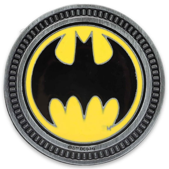 Batman Bat Signal Adhesive Metal Car Emblem for Car, Truck, or Trailer
