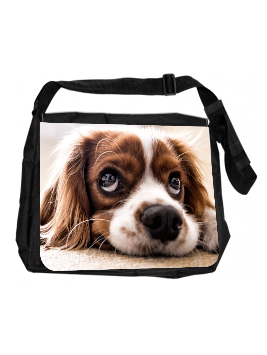 Laptop Briefcase Drawing Dog Cavalier King Charles Spaniel Multi-Functional Handbags Satchel Fit for 15 Inch Computer Notebook MacBook 