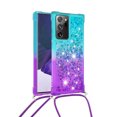 thumbnail image 2 of Funda para Samsung Galaxy Note 20 Ultra 5G Brillantina Líquida Divertida Reluciente y con Cristales en Movimiento Cuerpo Cruzado con Cordón Ajustable, 2 of 5