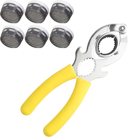 6 Aerators  And Faucet Wrench Wrench Set For Seamless Water Flow