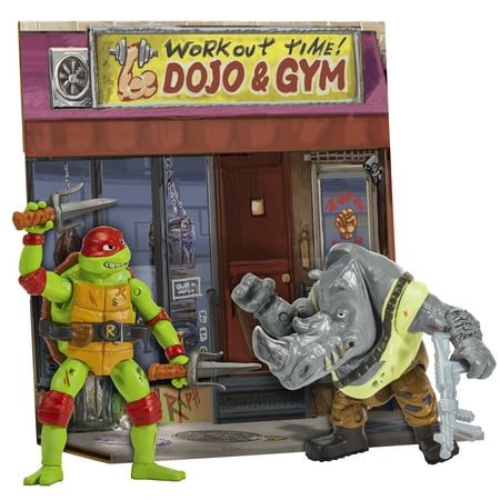 Teenage Mutant Ninja Turtles Mutant Multicolored Figure 2 Pack - Raphael versus Rocksteady