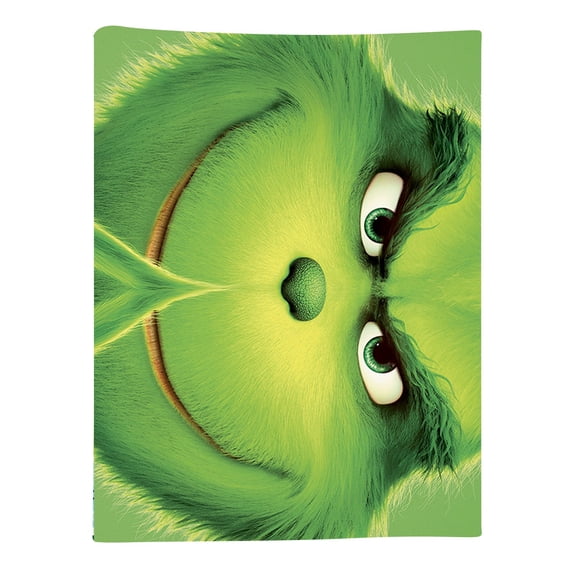 Cyinyin Grinch Christmas Decorations Grinch Flannel Digital Printed Blanket Conditioning Blanket Sofa Blanket Girl Gift Great Christmas Gifts Christmas Decor