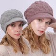 thumbnail image 2 of Gorros de invierno de punto para mantener el calor, boinas para mujer, gorros a prueba de frío para exteriores, gorros para mujer, gorro cálido de lana suave para mujer Gao Jinjia LED, 2 of 2